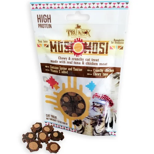  Сухие закуски для кошек Truknox Mosi изготовлены из тунца и курицы с лизином таурином витамином