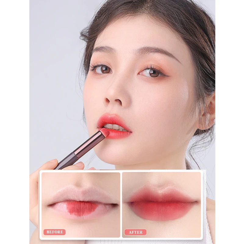 New Design High Quality Lip Brush Round Hair Concealer Brush Light Handle Makeup Brush Set Wholesale