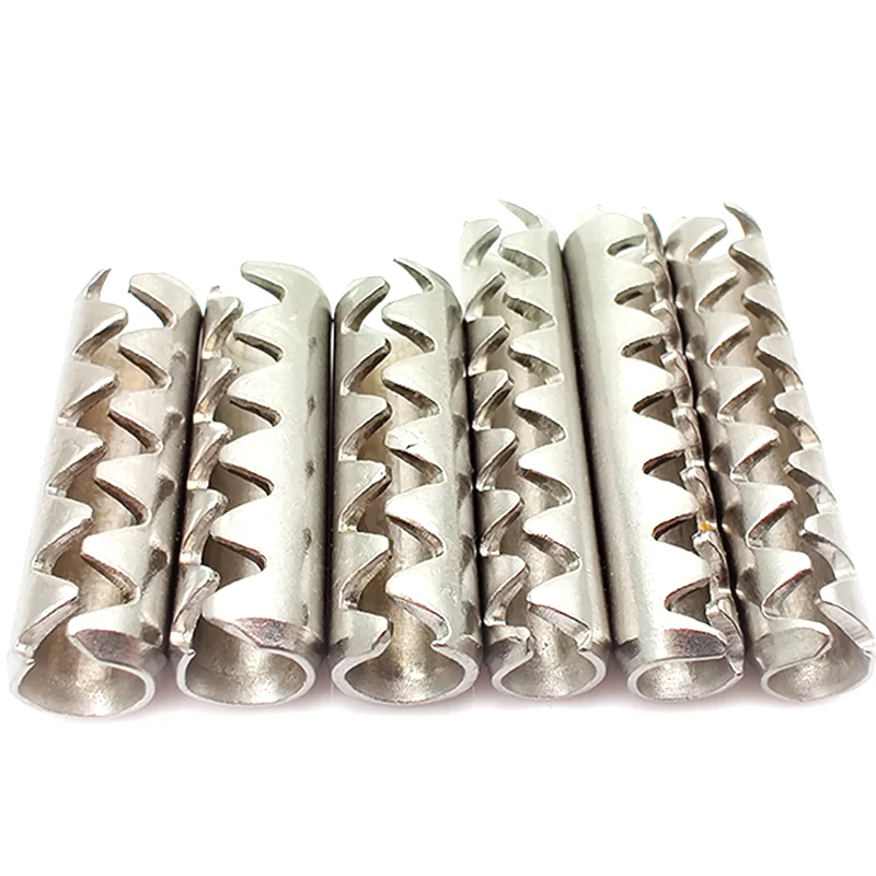 Китайский завод OEM профессиональный производитель 304 из нержавеющей стали зубчатая пружина с прорезями параллельный цилиндрический штифт