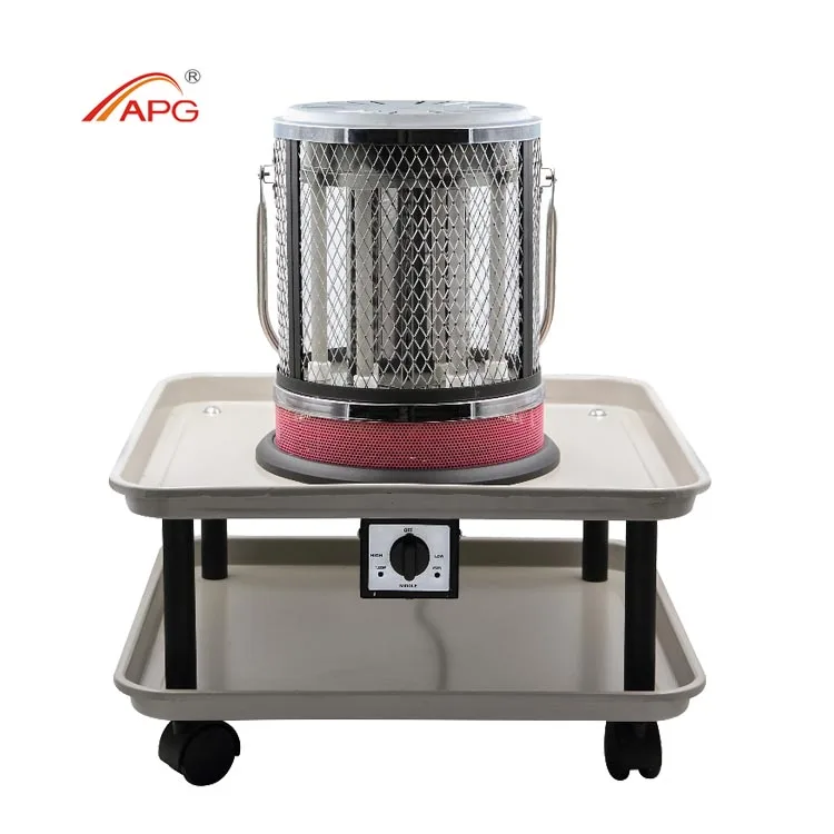 Movable electric 2000w quartz heater with table