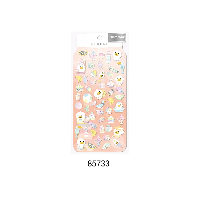  Nekoni Kawaii милые животные бумажные наклейки декоративные Клейкие Мультяшные на заказ для