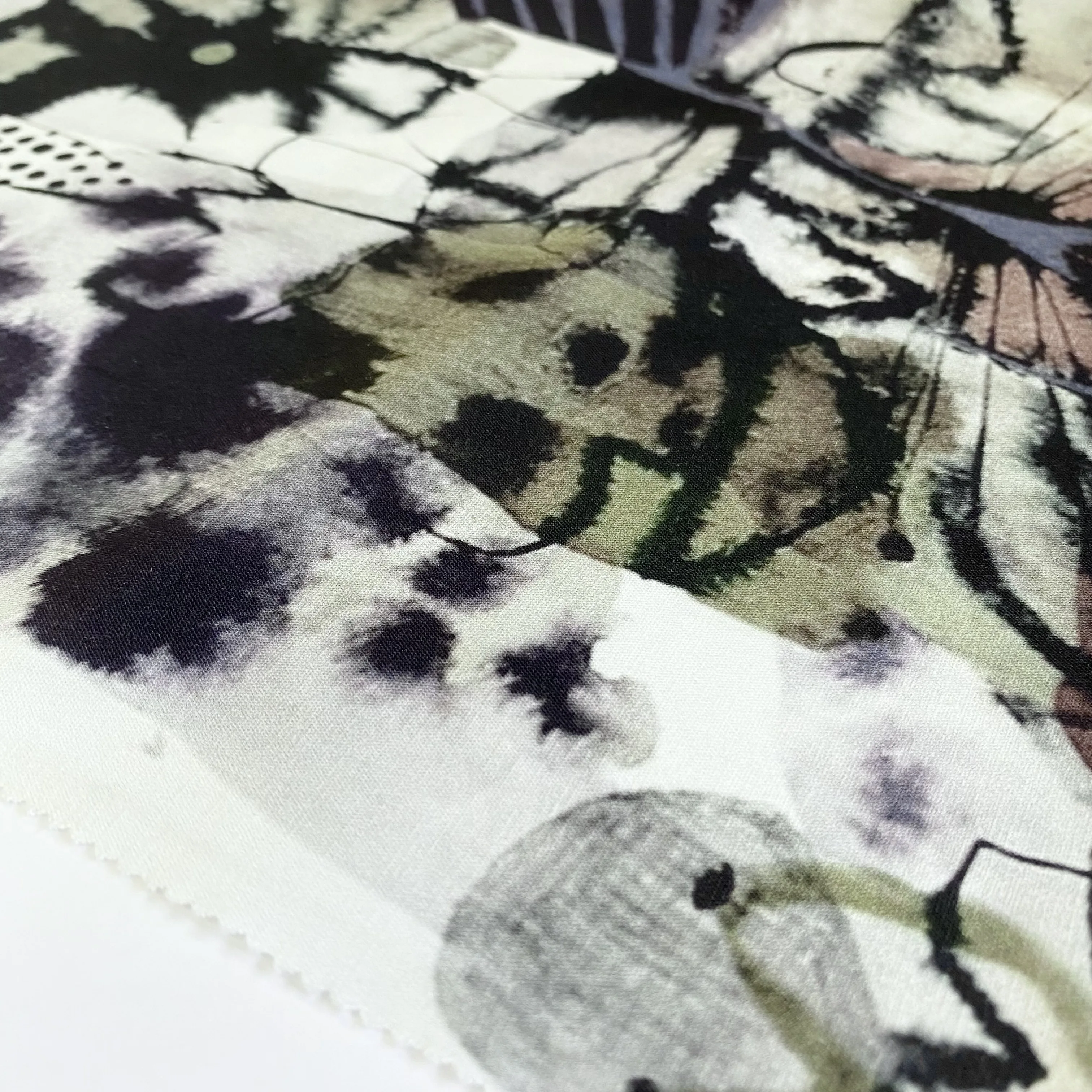 New design for dress and blouse rayon digital printing 97%Tencel lyocell 3% linen fabric