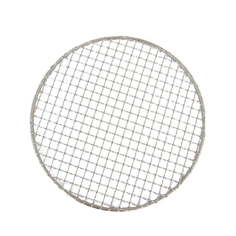 Round oven accessories Stainless steel wire cross mesh grill
