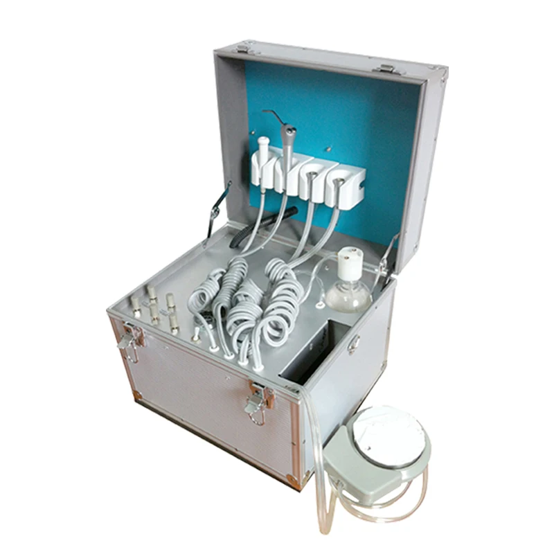 Factory Direct Sale Dental Equipment Portable Dental Turbine Unit With Air Compressor