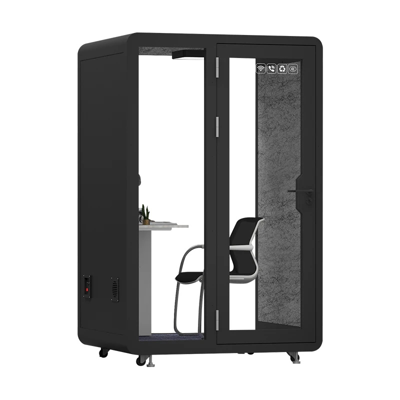 2024 New Design Portable Soundproof Booth Outdoor Office Pod Soundproof Cabin Recording Studio Equipment