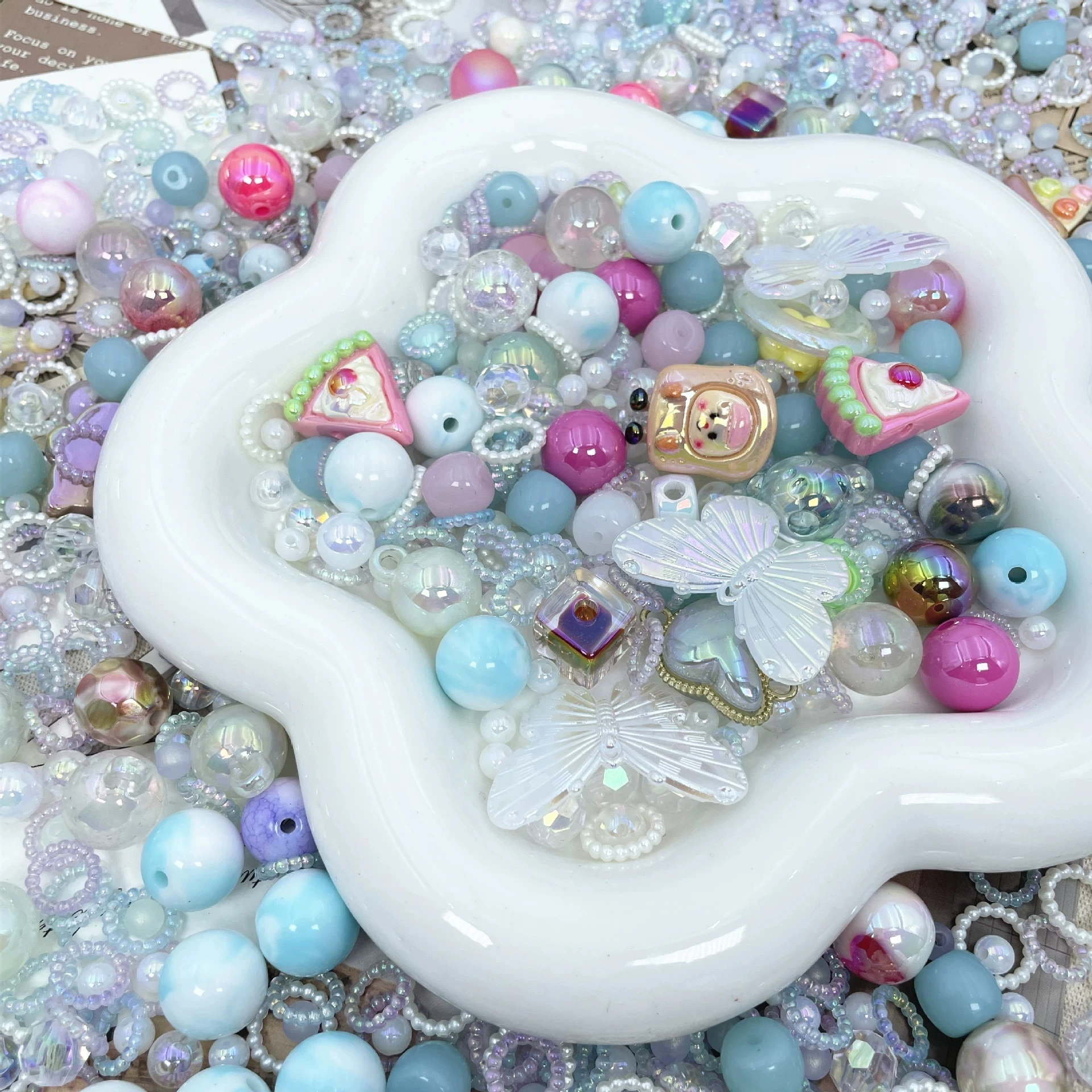 Mobile phones Chain beads Diy Jewellery Materials Beading Accessories Mixed Blind Box 20g Mixed Colours Acrylic Loose Beads