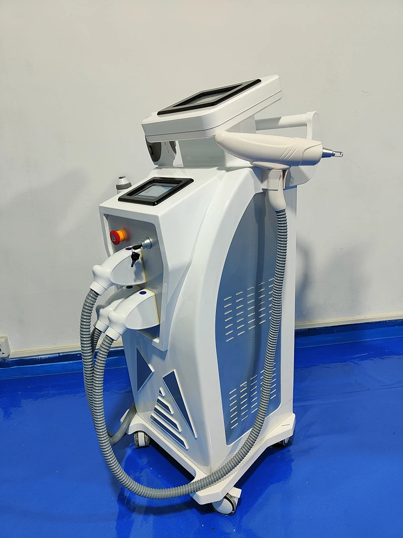 Hottest 3 in 1 elight ipl opt rf nd Yag Laser Tattoo removal/laser hair removal machine