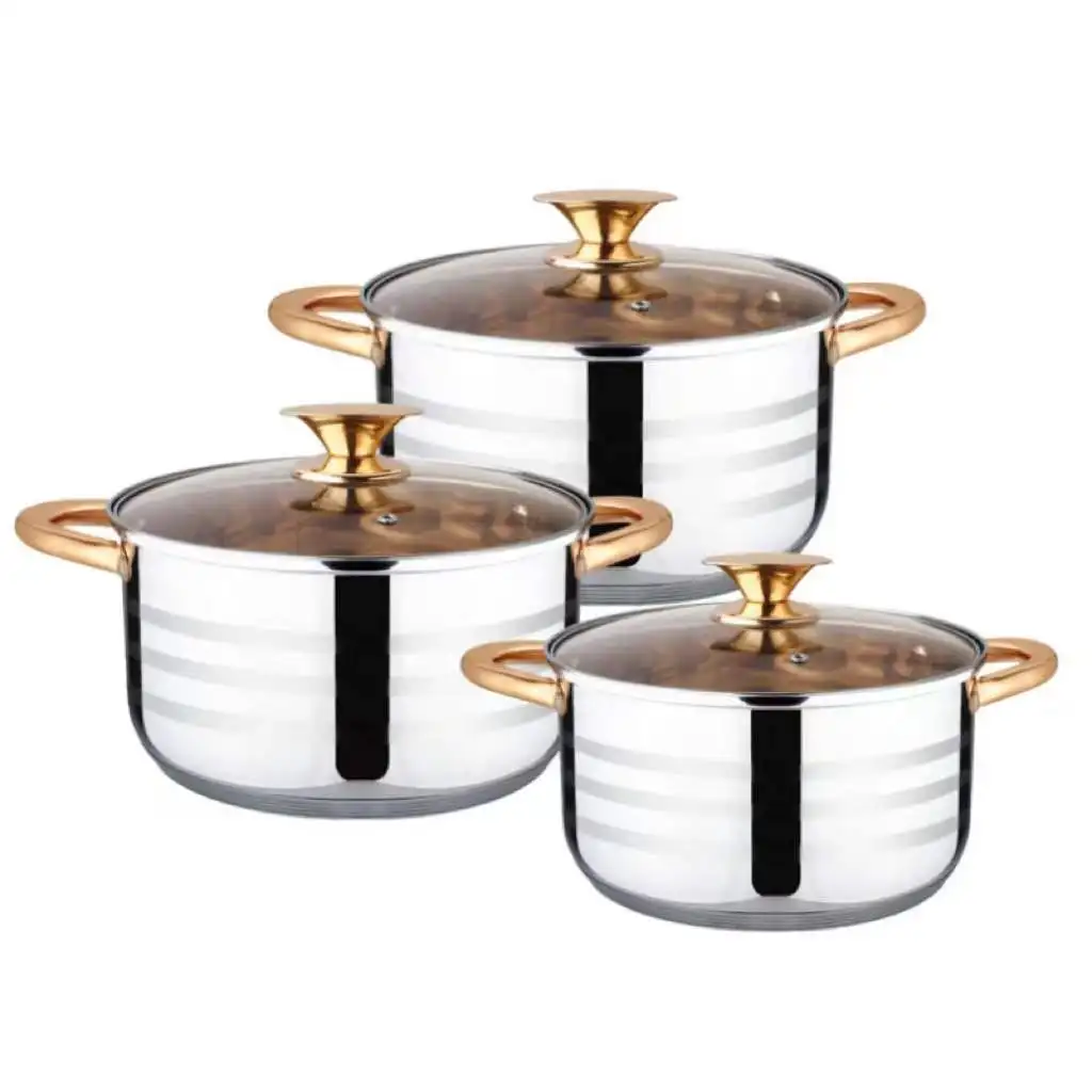 12 Piece Stainless Steel Kitchen Cookware Set