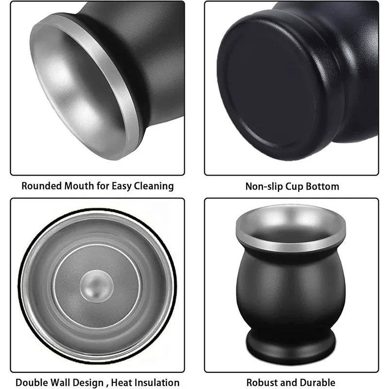 8oz Ma Dai Cup Cucurbit Shaped 304 Stainless Steel Large Belly Insulated Cup Double Layer Vacuum Insulated Cup Classic Design