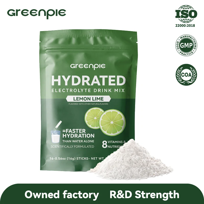 Greenpie Pre Workout Vitamin Nutrient Supplement Hydration Keto Electrolyte Energy Drink Mix Powder For Sports