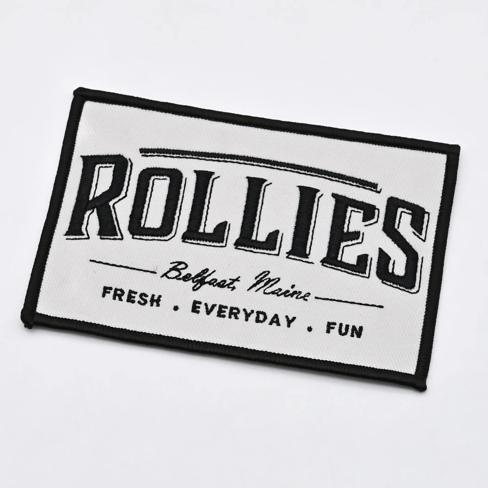 Custom Woven Badges Wholesale Custom Logo Gold Metallic Thread Woven Patches for Clothing