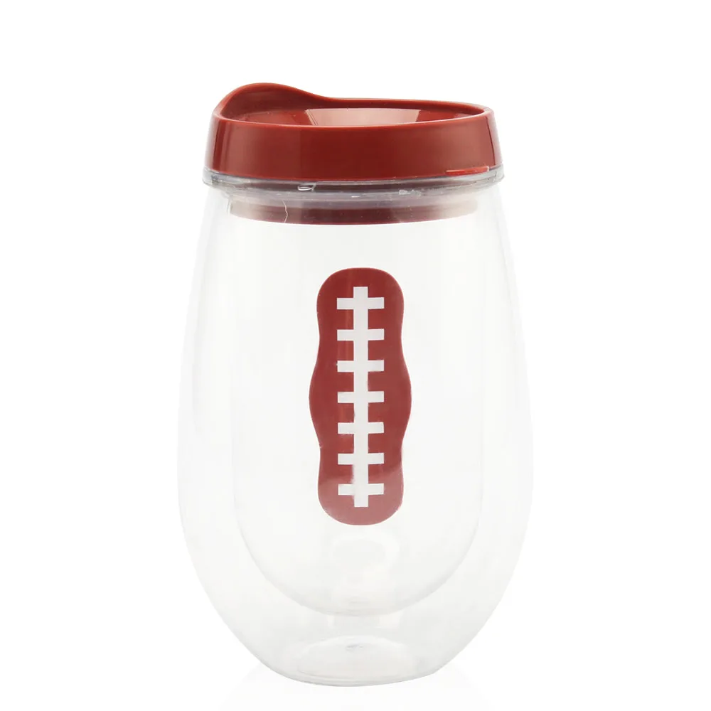 Double Wall Biodegradable Plastic Bottle Bulk Manufacturer Supply for Red Wine Glass