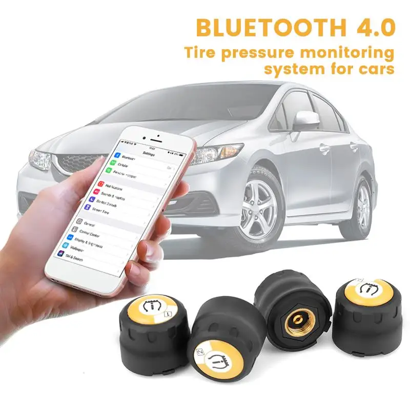 New Motorcycle Tire Pressure Careud Temperature Monitor Car Wireless Tire Pressure Monitor TPMS