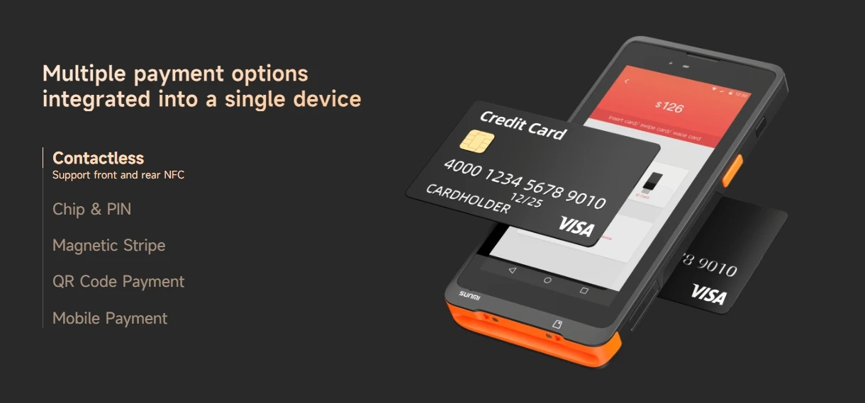 Умный платежный терминал SUNMI P2 LITE SE Pocket Smart POS для бизнеса