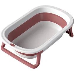 Cost Effective Eco-Friendly TPE PP New Plastic Foldable Baby Bathtub For Infants Kids Children