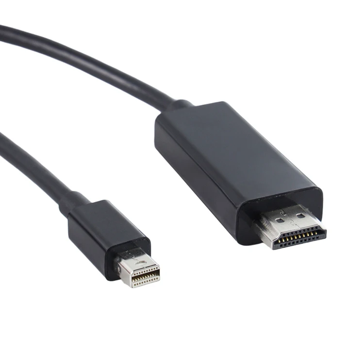 Black mini Display Port To Hdmi Cable Adapter Male  Dp To Hdmi Converter Adapter cable hdmi 4k