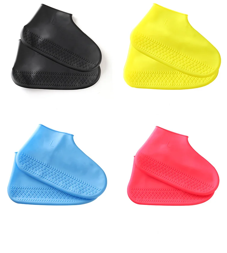 Custom outdoor Non-slip Shoes Cover Parts Waterproof Rubber Silicone Overshoes Rainproof Rubber Shoe Covers