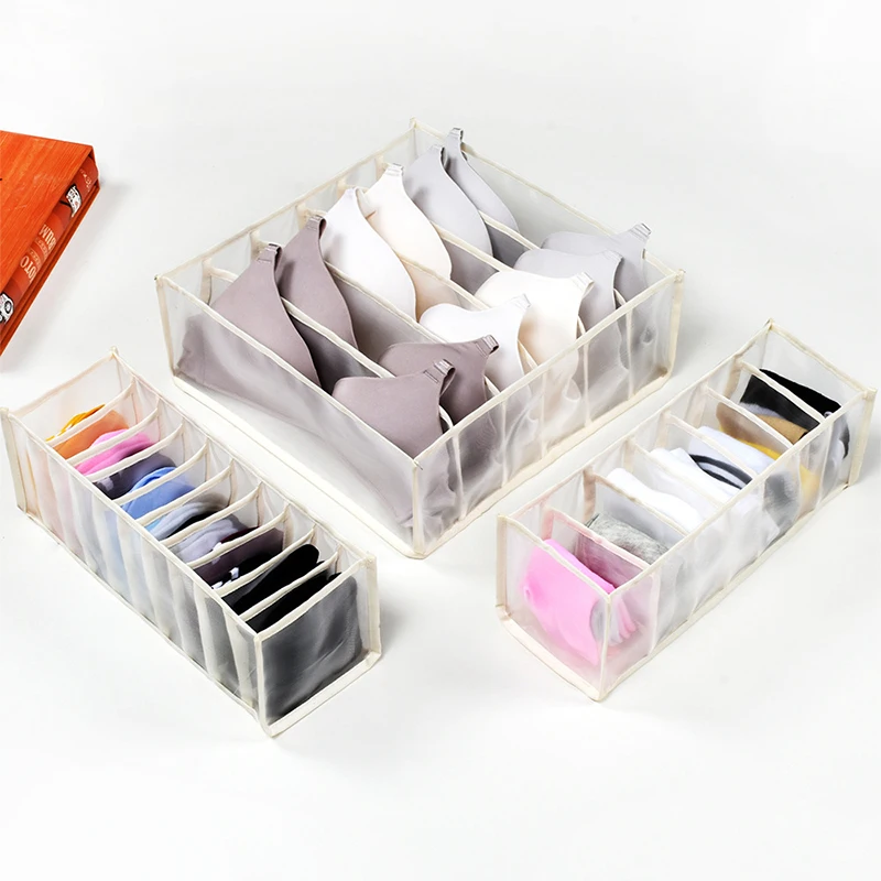 
Household Factory Cheap Price Nylon Drawer Storage Box Organizer Bra Sock Underwear Storage Box 
