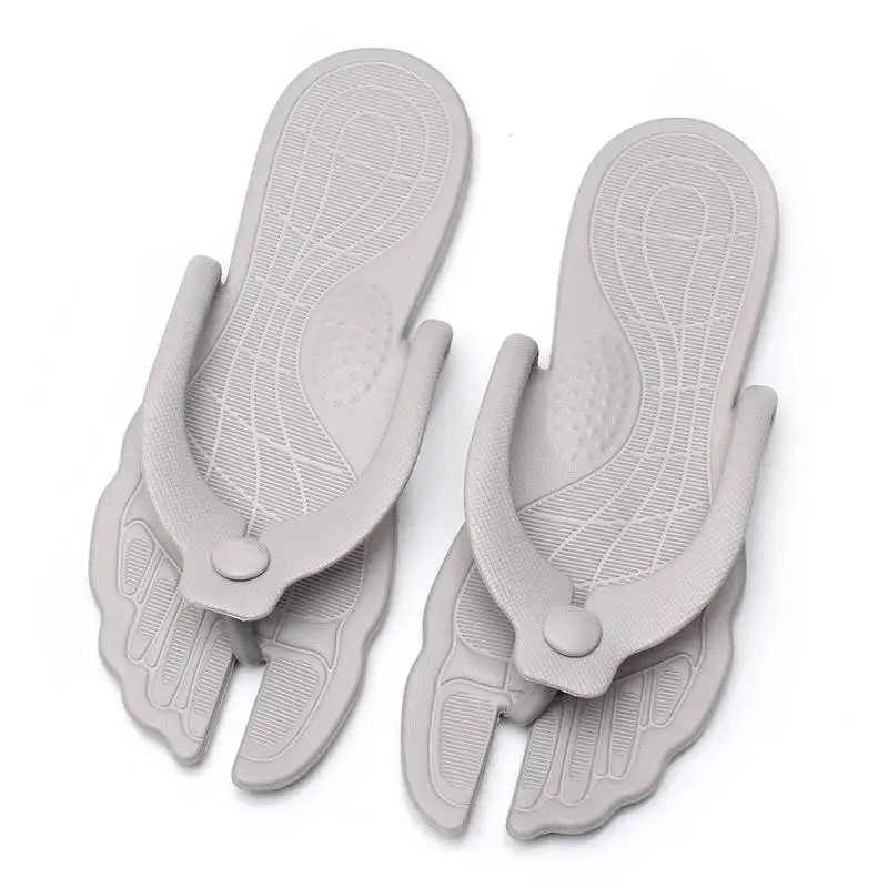 Hot Sell Low Price Summer Shoes Household Sandals Slippers Portable Folding Lightweight Comfortable Couple Bathroom Flip Flops