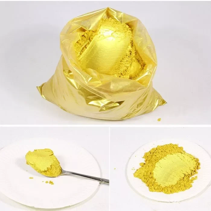 Glitter Pearlescent gold powder paint