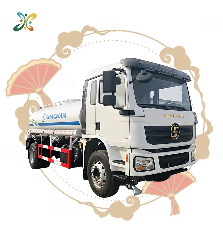 Shacman 4X2 L3000 10000L Fuel Tanker Truck Equipped Refilling Machine Oil Tank Transport Truck To Central Asian