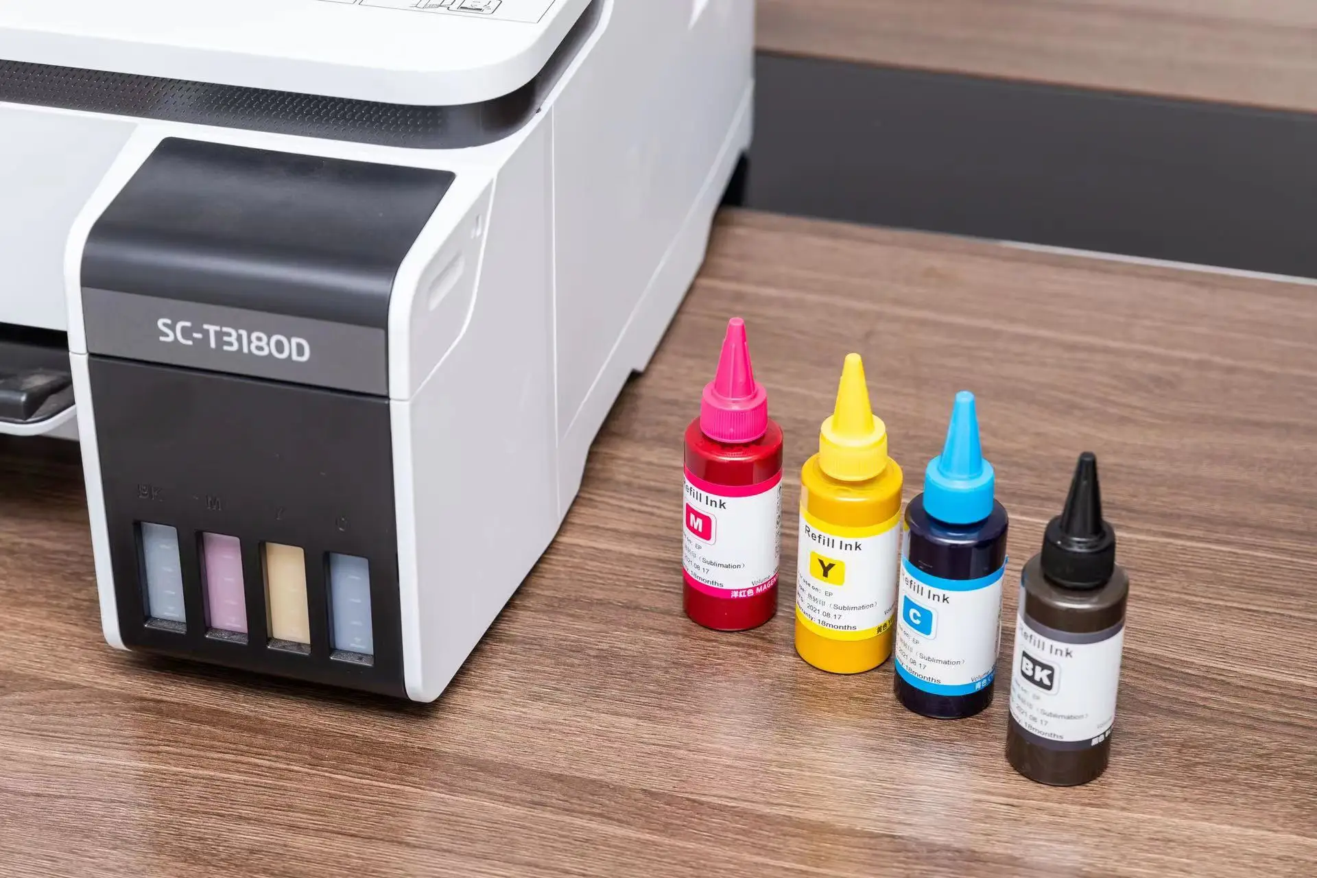 Customized Label 100ML/Bottle Sublimation Dye Ink Refill L850 For Epson L810 L800 L805 L1300 L801 L850 L1800 For Epson Printer