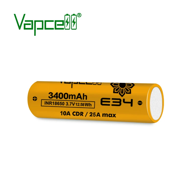 Литий-ионный аккумулятор vapcell E34 высокой емкости 18650 34000 мАч 3 7 Втч для кассового аппарата системы Pos