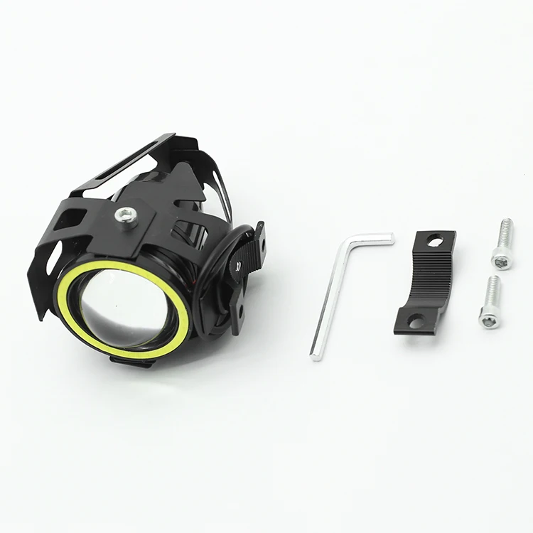 Хит продаж, лампа U7 со светодиодным ночником и мотоциклетными глазками ангела, 12 В постоянного тока, 1200 лм, светодиодная фара U7 для мотоцикла