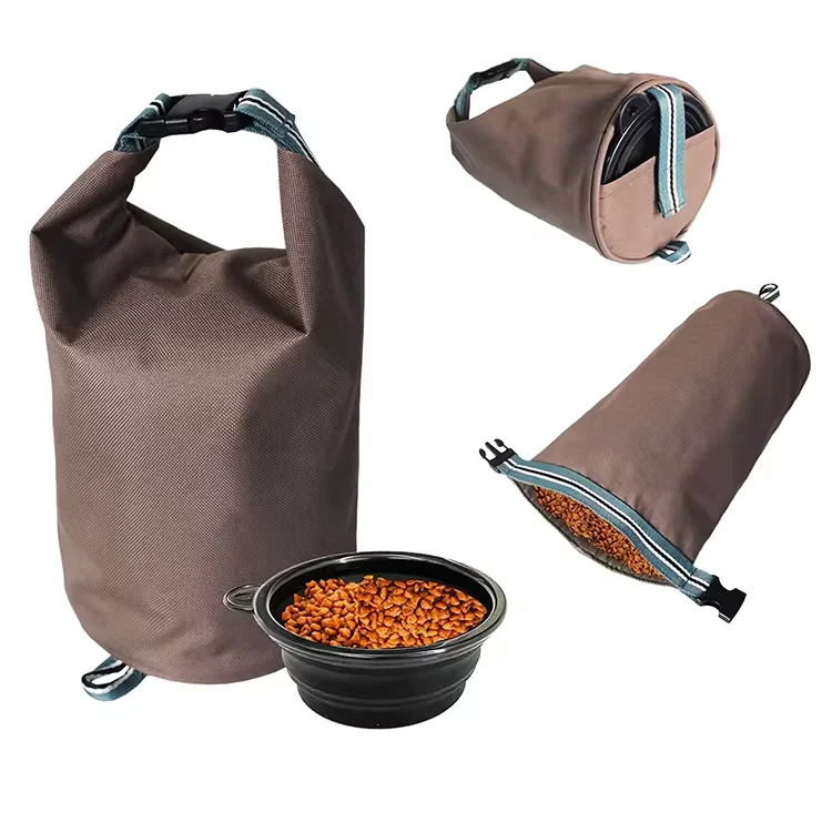 Pet Travel Food Storage Container accessories for Camping cat carrier storage portable bowl standing dog travel bag for food