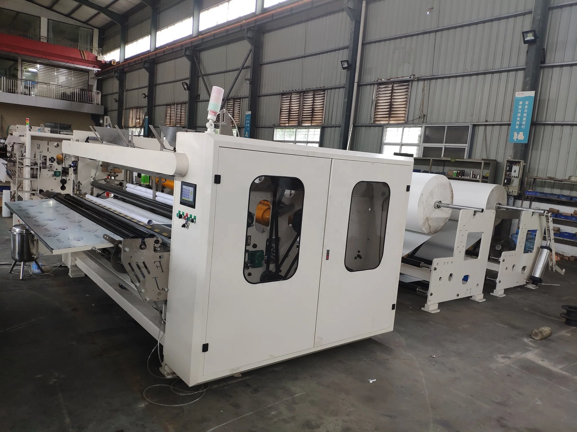 China factory direct sale small cheap production line  toilet  paper product making machine manual cutting sealing machinery