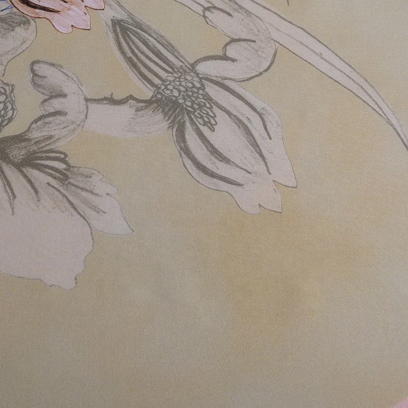 elegant mulberrry silk chiffon fabric 8mm digital printed cloths 100% mulberry silk fabric for chiffon dress blouses skirt