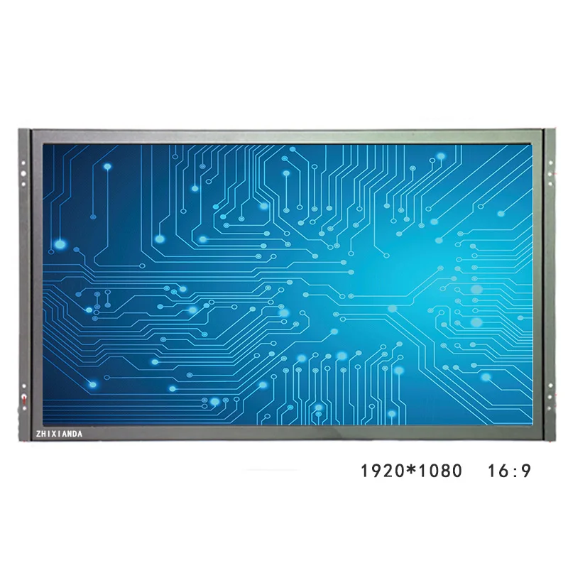 ZHIXIANDA High Quality Touch Screen Open Frame  Monitor 10.1 11.6  13.3  17.3  19.1  21.5 Inch Industrial Display LCD Monitor