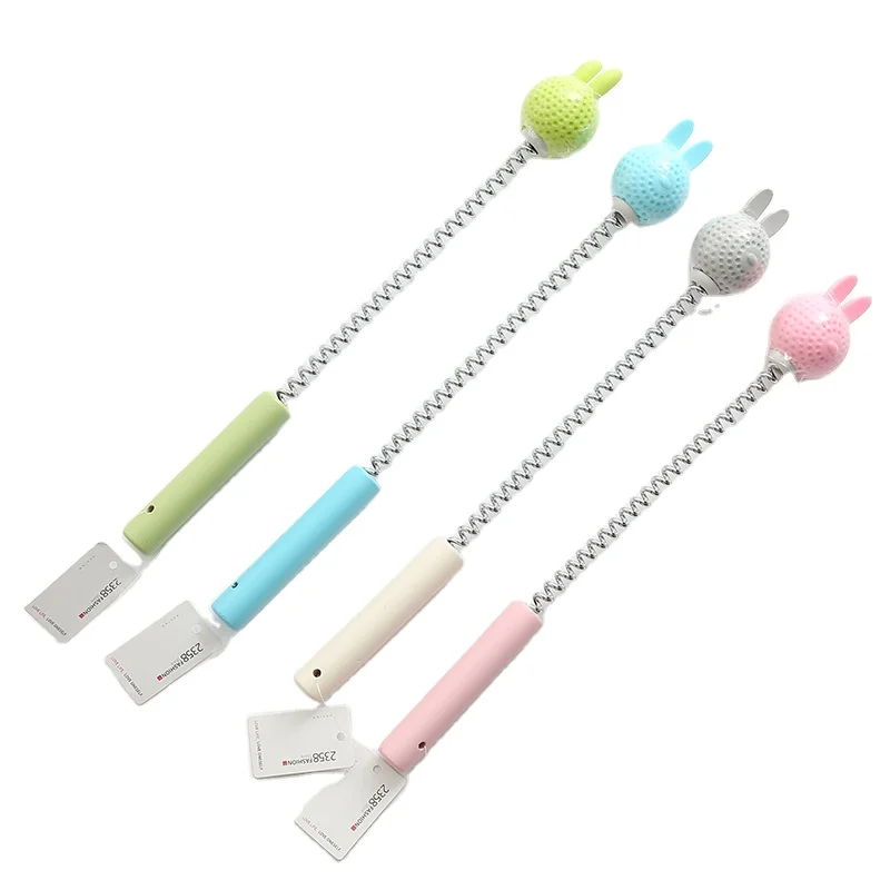 Прямая продажа с фабрики, можно изготовить на заказ Симпатичный пружинный массажный молоток с кроликом