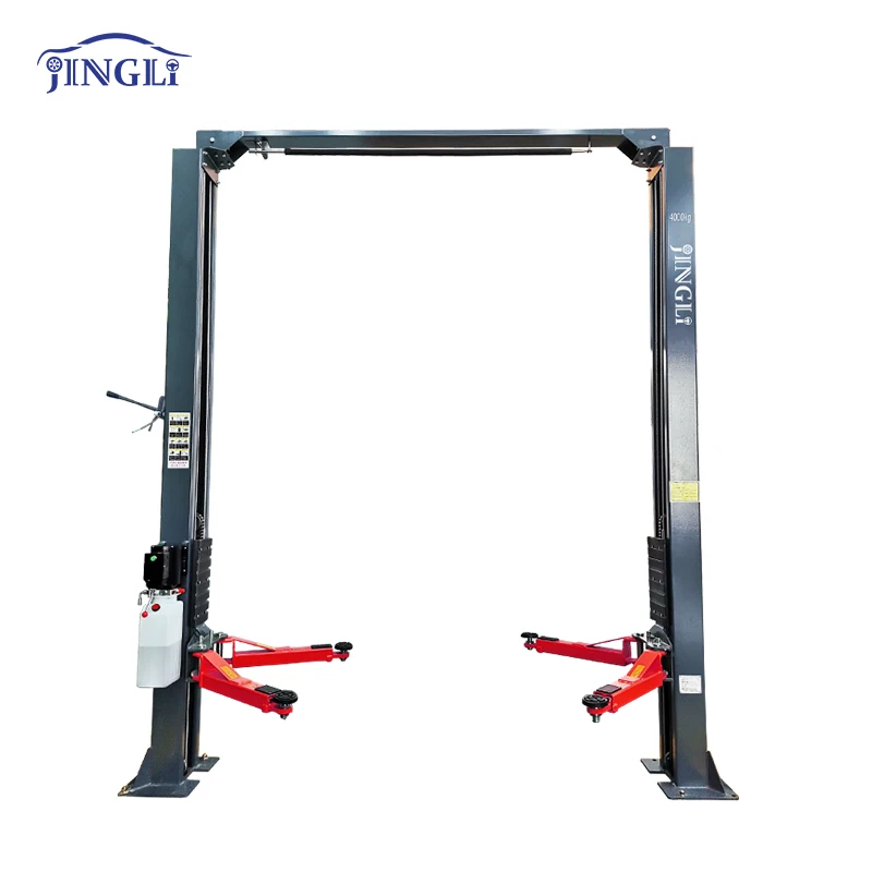 Hot selling Chinese factory cheap price CE approved hydraulic gantry 4T clear floor two safety lock 2 post car lifter for home g