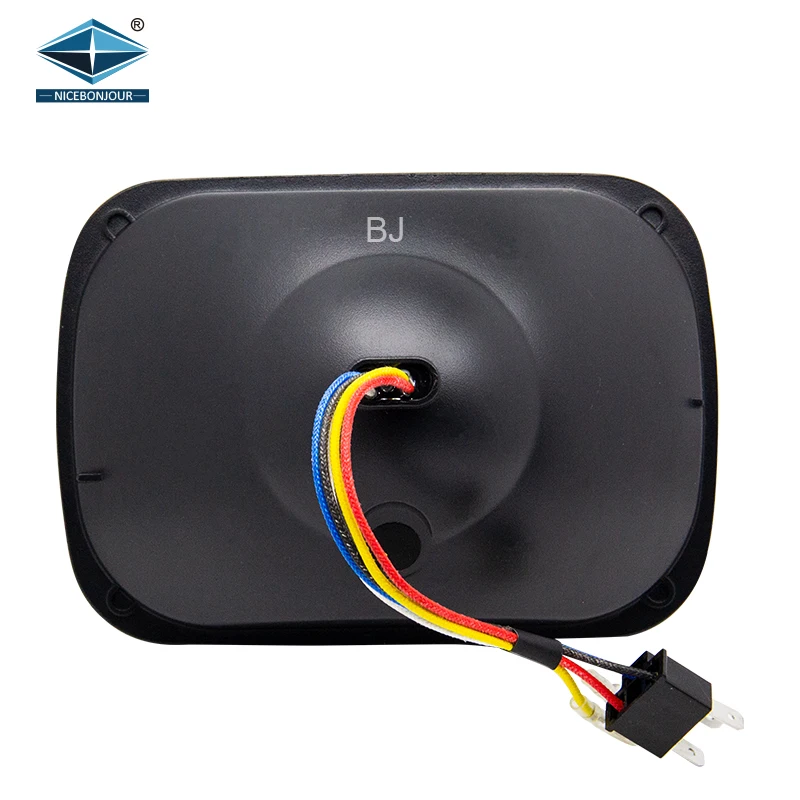 Dot 7x6 5x7 Inch Led Headlights High Low Drl Beam Headlight Replacement For Jeep Wrangler YJ Cherokee XJ