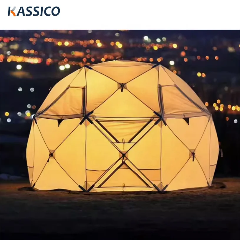 Outdoor Camping Dome Ball Tent Automatic Folding Rainstorm-Proof Picnic Tent