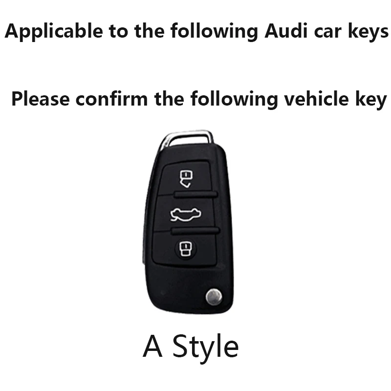 Car Key Flip Case Cover Shell For Audi A1 A3 A4 A5 A6 A7 Q2 Q3 Q5 S6 B6 B7 B8 C6 8P 8V 8L TT MK1 MK2 RS Keychain Men Accessories