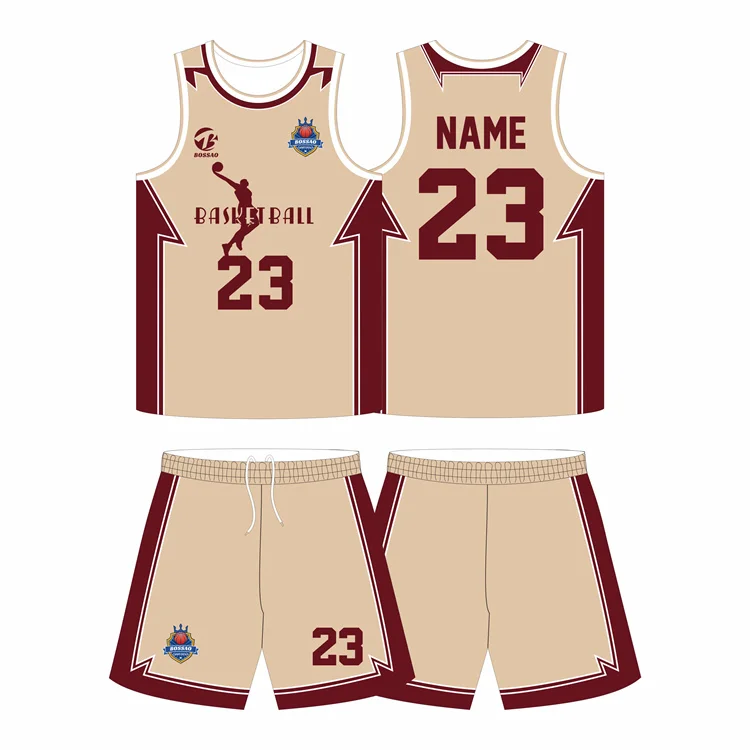 Custom Basketball Jersey Set Easy To Take Care Easy To Clean Omni Directional Breathable Holes Basketball Uniform
