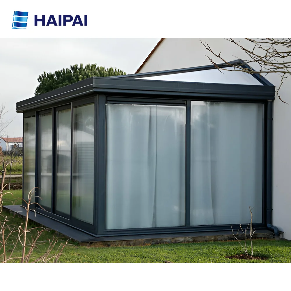 Top-Ranked Customized Solarium Conservatory Flat Glass Houses Tempered Glass Villa Garden Room Guaranteed Aluminum Alloy Glass