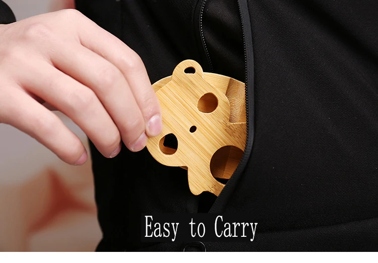 2022 New Design Desktop Natural Bamboo Wood Cell Phone Holder Wooden Multi-angle Animals Shape Desk Holder for Smart Phone Ipad