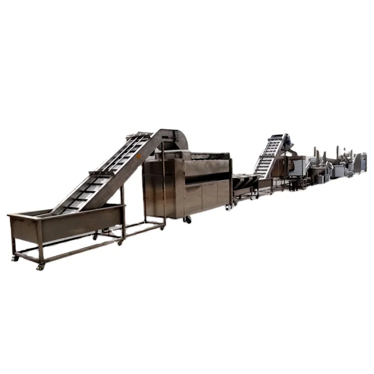 
automatic industrial potato chips making machinery french fries production line 