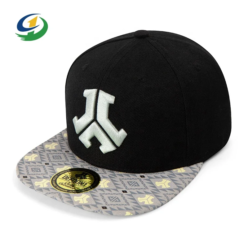 Custom Flat Brim Embroidery Logo Gorras 6 Panel snapback cap  Cotton unstructured Baseball Cap For Men and Women