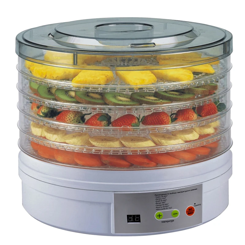 5 Trays Electric Professional Home Use Snack Master Mini Digital Food Dehydrator Machine