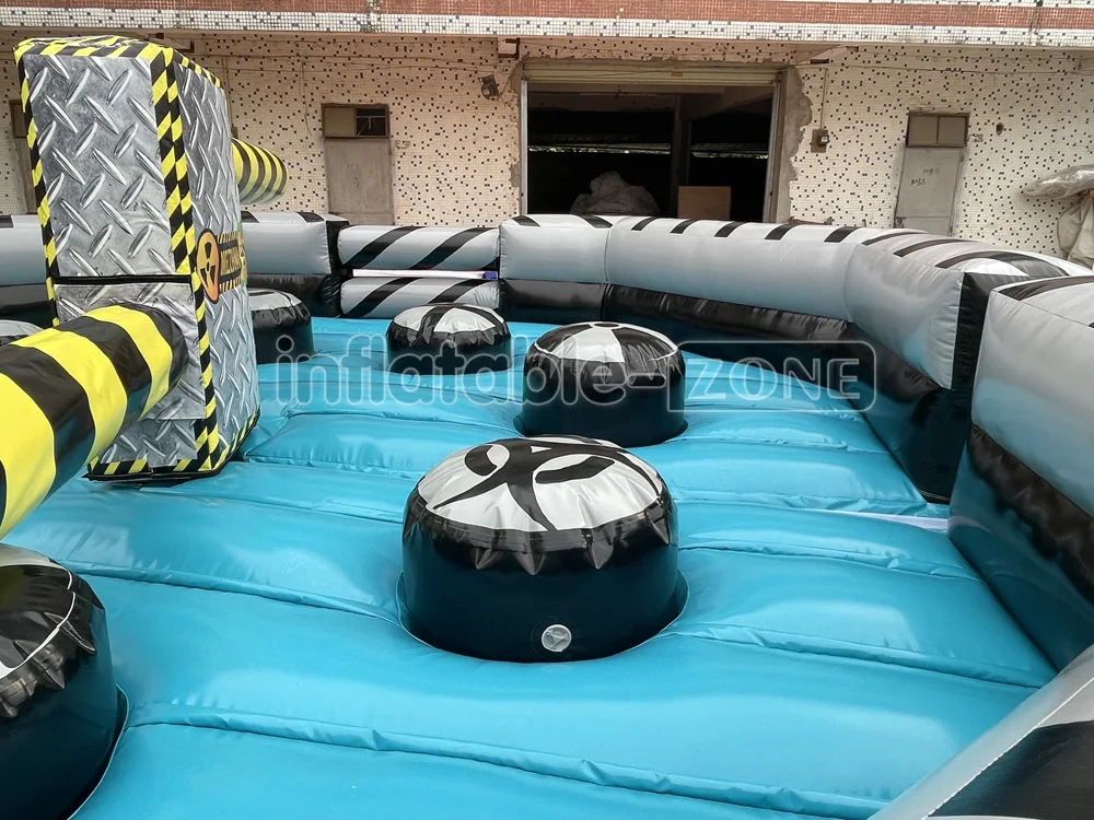 Mechanical Sweeper Game Electrically Controlled Sweeping inflatable meltdown wipe out games Team Building Activities
