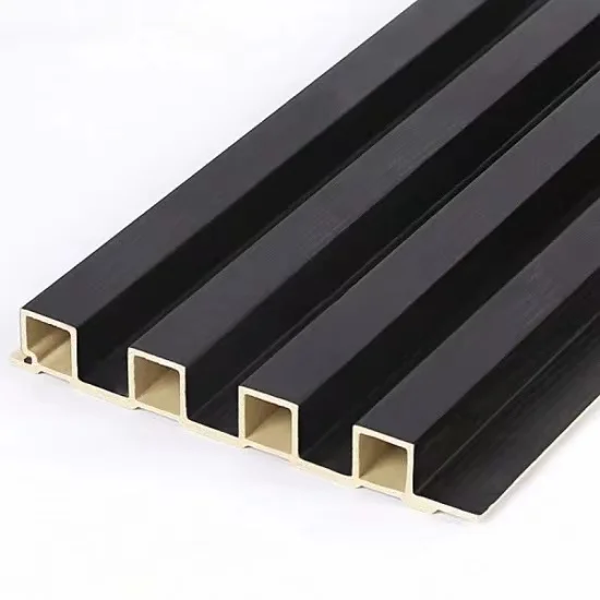 High Quality Indoor Decor Great wall Wood Grain WPC Fluted Wall panel Luxury Cladding Decorative PVC WPC For interior design