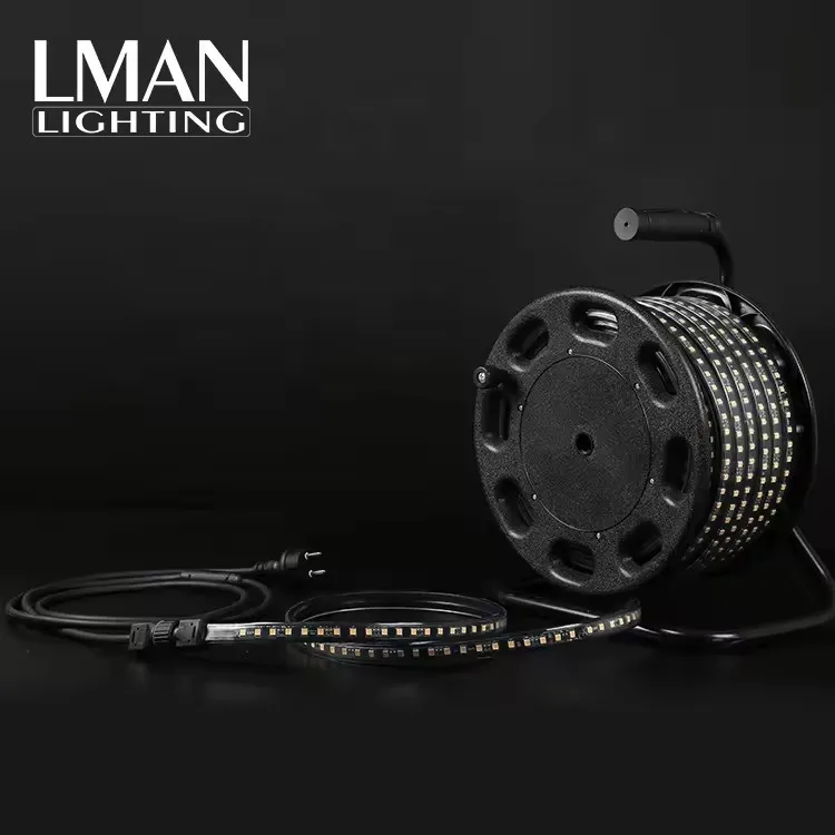Низкая цена Smd2835 Светодиодная лента 180 светодиодов/м 11 Вт/м 12 мм Ширина светодиодная веревочная лампа IP67 водонепроницаемая