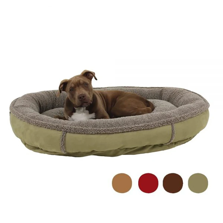 2023 New Arrival  Pet Beds Dog Bed Soft Neck Bolster Living Room Sleep Heated Donut Cat Dog Bed