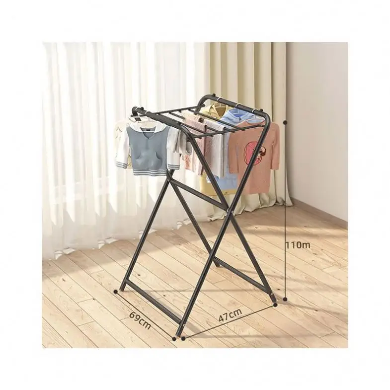 Coat Retractable Foot Helmet Ceiling Collapsible Lever Chinese Foldable Cabinet Wooden Folding Clothes Drying Rack