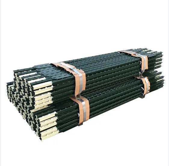 Wholesale Cheap Steel T-Shape Star Farming Cattle Fence Posts 6ft 7ft 8ft with Caps for Driveway Gates Sport Fencing Accessories