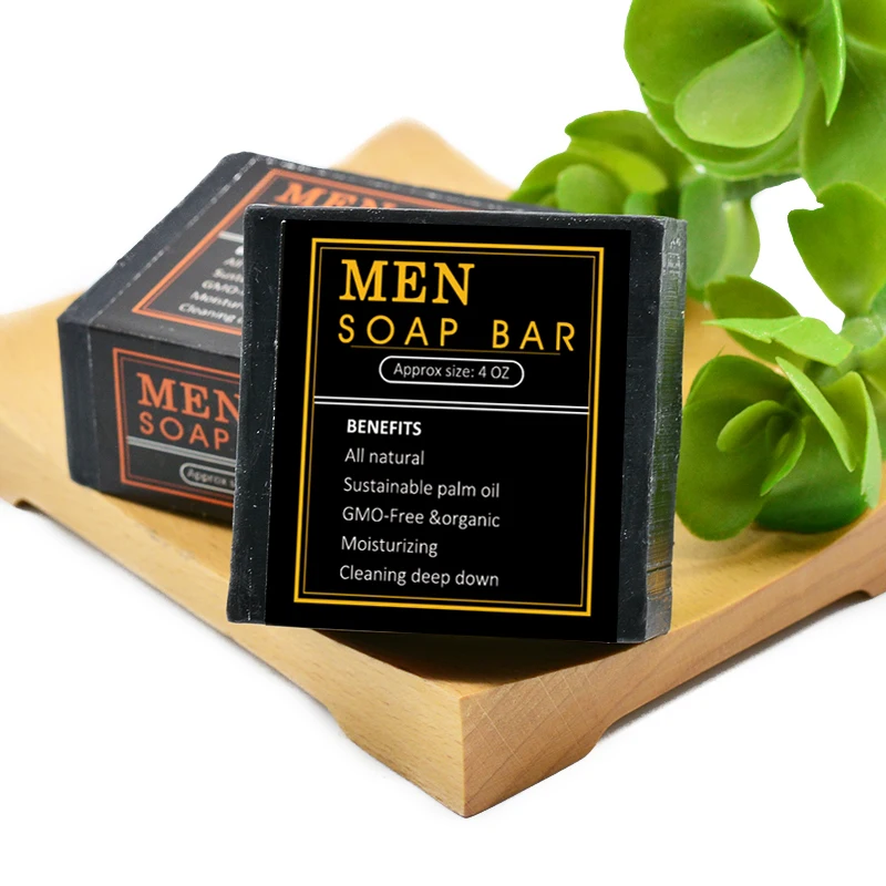 private label natural handmade organic bath soap bar for mens cleaning ph balanced